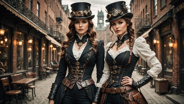 Complete your look with stylish steampunk clothes and accessories